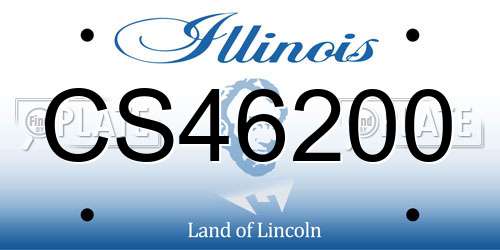CS46200 Illinois License Plate