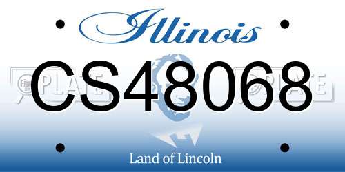 CS48068 Illinois License Plate