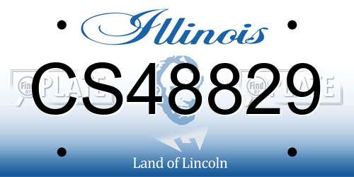 CS48829 Illinois License Plate