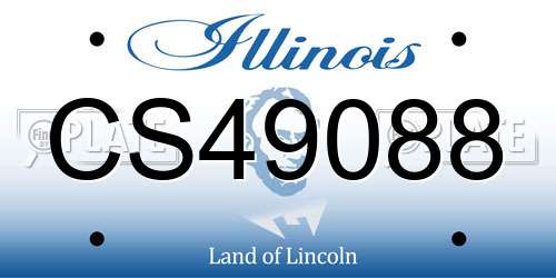 CS49088 Illinois License Plate
