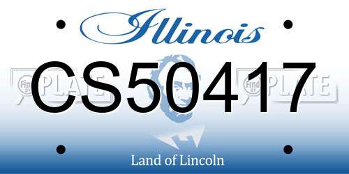 CS50417 Illinois License Plate