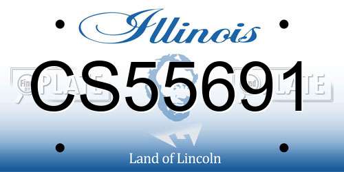 CS55691 Illinois License Plate