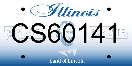 CS60141 Illinois License Plate