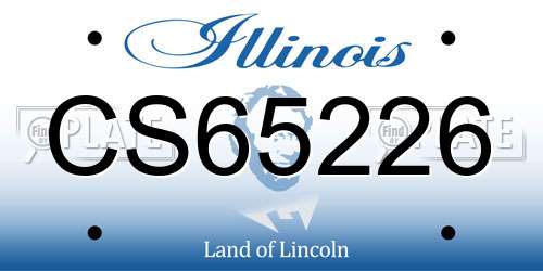 CS65226 Illinois License Plate