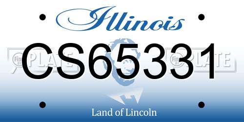 CS65331 Illinois License Plate