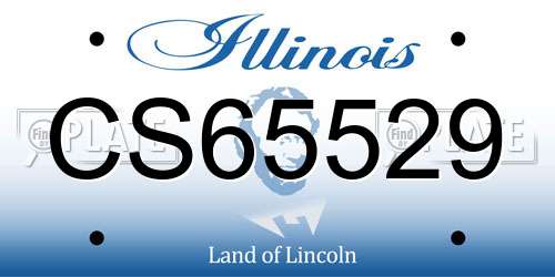 CS65529 Illinois License Plate