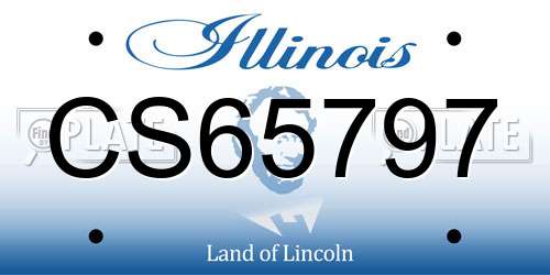 CS65797 Illinois License Plate