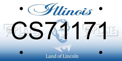 CS71171 Illinois License Plate