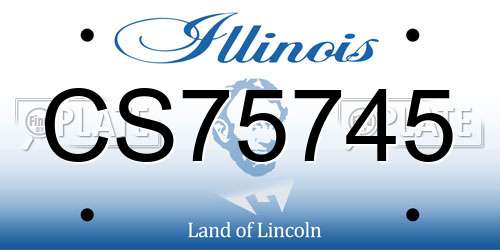 CS75745 Illinois License Plate