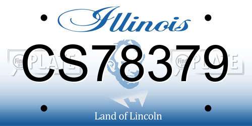 CS78379 Illinois License Plate