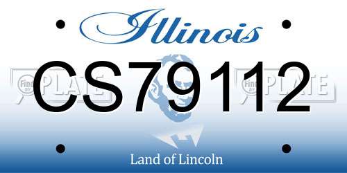 CS79112 Illinois License Plate