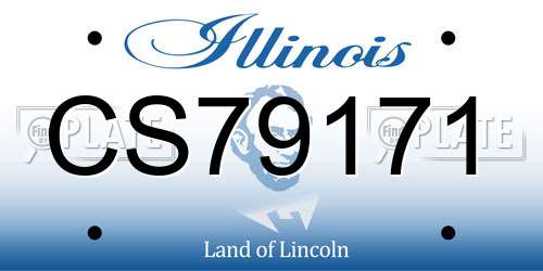 CS79171 Illinois License Plate