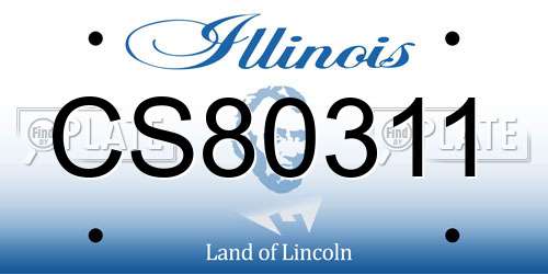 CS80311 Illinois License Plate