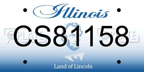 CS81158 Illinois License Plate