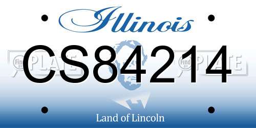 CS84214 Illinois License Plate