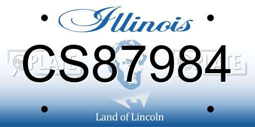 CS87984 Illinois License Plate