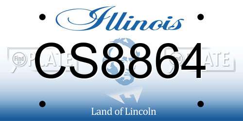 CS8864 Illinois License Plate