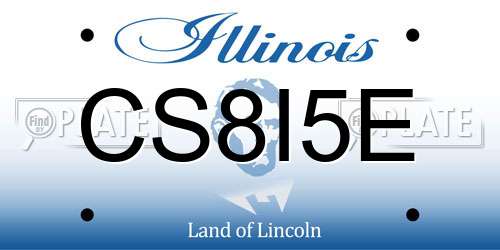 CS8I5E Illinois License Plate