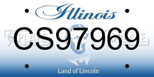 CS97969 Illinois License Plate