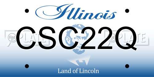 CSC22Q Illinois License Plate