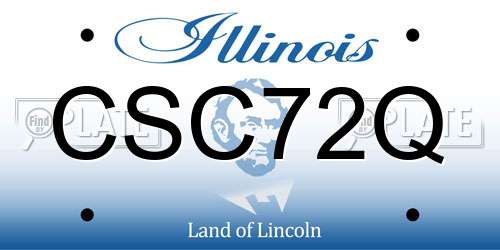 CSC72Q Illinois License Plate