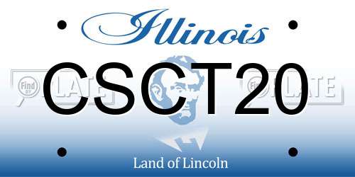 CSCT20 Illinois License Plate