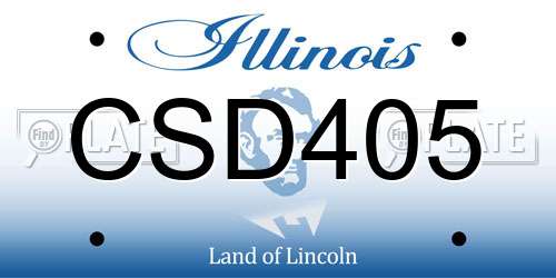 CSD405 Illinois License Plate