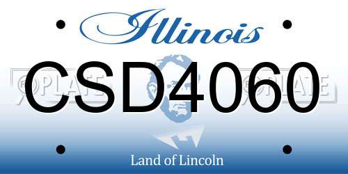 CSD4060 Illinois License Plate