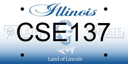 CSE137 Illinois License Plate