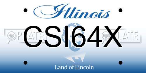 CSI64X Illinois License Plate