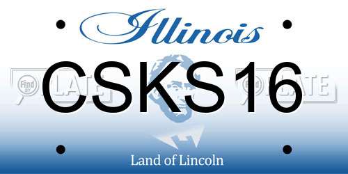 CSKS16 Illinois License Plate