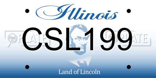CSL199 Illinois License Plate