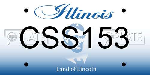CSS153 Illinois License Plate