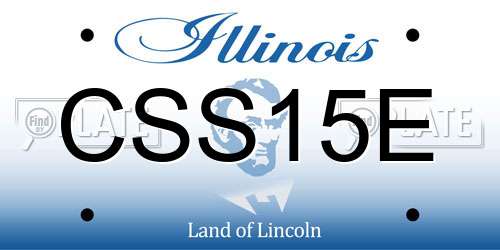 CSS15E Illinois License Plate