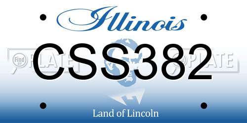 CSS382 Illinois License Plate