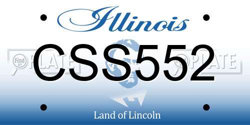CSS552 Illinois License Plate