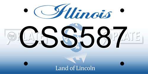 CSS587 Illinois License Plate