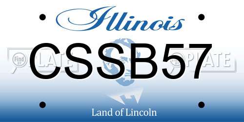 CSSB57 Illinois License Plate