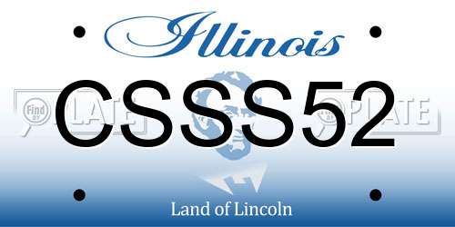 CSSS52 Illinois License Plate