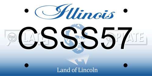 CSSS57 Illinois License Plate