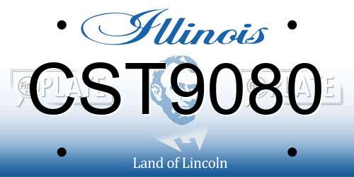 CST9080 Illinois License Plate