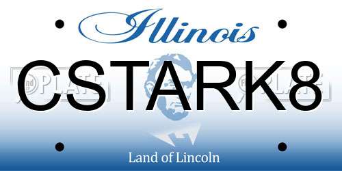 CSTARK8 Illinois License Plate