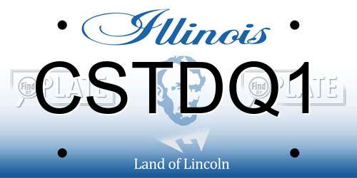 CSTDQ1 Illinois License Plate