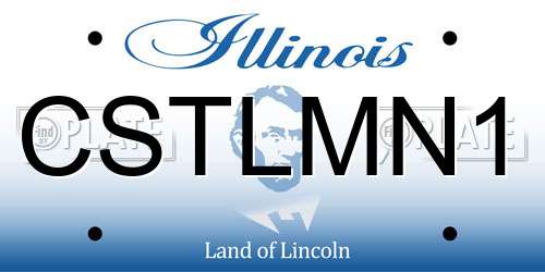 CSTLMN1 Illinois License Plate