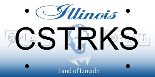 CSTRKS Illinois License Plate