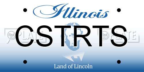 CSTRTS Illinois License Plate