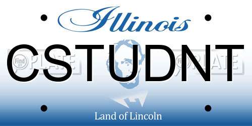 CSTUDNT Illinois License Plate