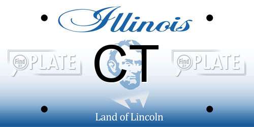 CT Illinois License Plate