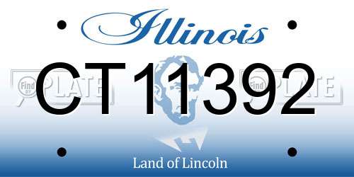 CT11392 Illinois License Plate