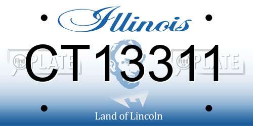 CT13311 Illinois License Plate
